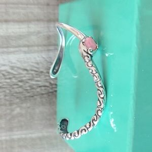 American West by Carolyn Pollack Sterling Silver Pink Rhodonite Cuff Bracelet sm